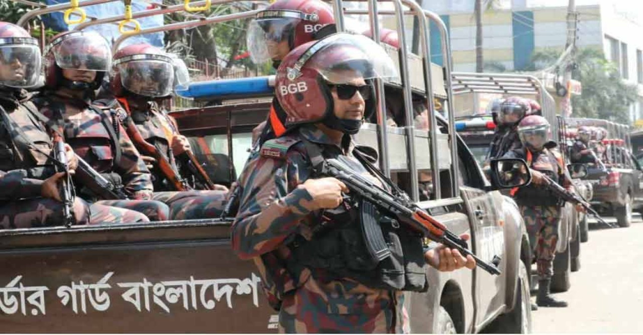 রাজধানীসহ আশপাশের জেলায় আইন-শৃঙ্খলা রক্ষায় বিজিবি মোতায়েন