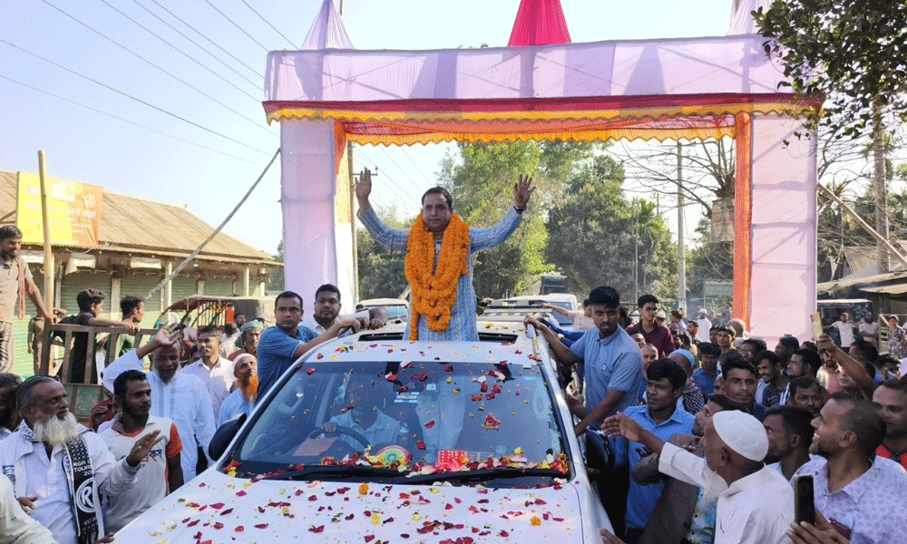 হালুয়াঘাট-ধোবাউড়ায় চাঁদাবাজদের বিরুদ্ধে কঠোর অবস্থান এমপি রুবেলের