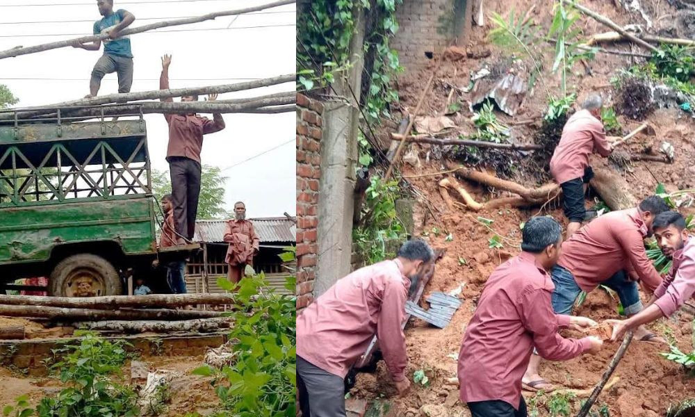 টানা বৃষ্টিতে রাঙামাটিতে পাহাড় ধসের শঙ্কা, উদ্ধার প্রস্তুতিতে আনসার-ভিডিপি