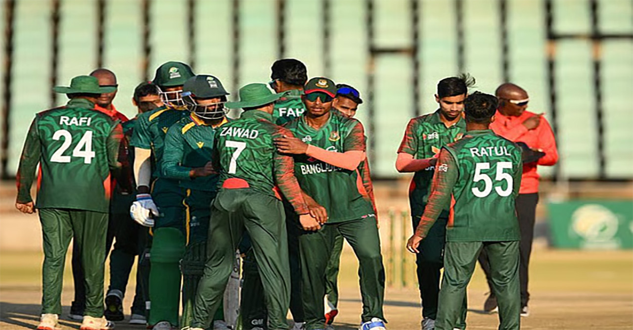 দক্ষিণ আফ্রিকায় ১৩০ রানের জয়ে সিরিজ শুরু বাংলাদেশের অনূর্ধ্ব-১৯ দলের