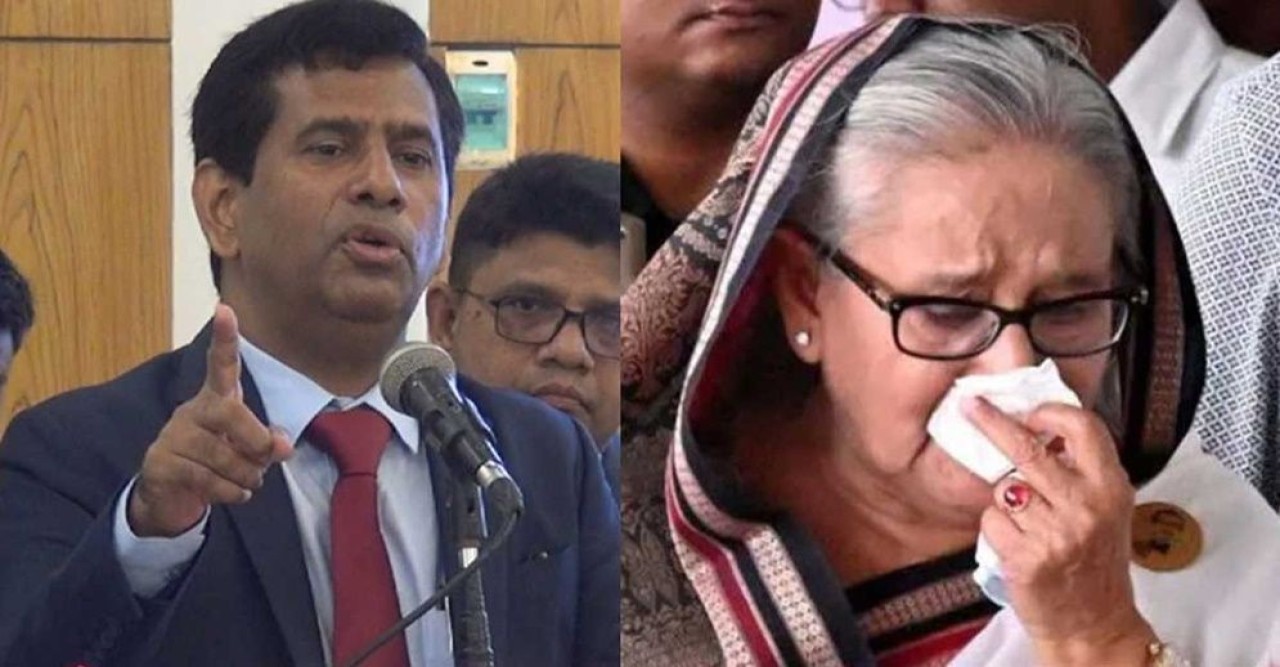 শেখ হাসিনার মৃত্যুদণ্ড দাবি চিফ প্রসিকিউটর তাজুল ইসলামের