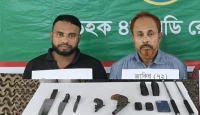 বোয়ালখালীতে অস্ত্রসহ বাবা-ছেলে গ্রেপ্তার