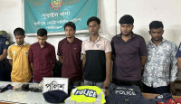 গাজীপুরে পুলিশের ছদ্মবেশে প্রতারণার অভিযোগে ৬ যুবক আটক
