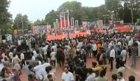 জাতীয় নাগরিক পার্টির সমাবেশে শহিদ মিনারে জমায়েত শুরু